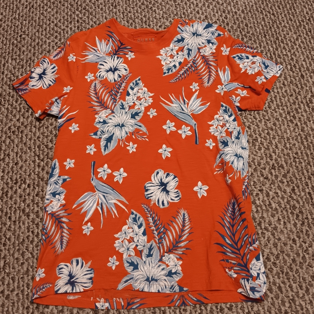 Men's Guess floral t-shirt